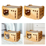 Maxbell Cat Scratcher Bed Scratching Pad Wear Resistant Cat Bed Cardboard Cat House 2 Cat Scratch Pad