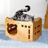 Maxbell Cat Scratcher Bed Scratching Pad Wear Resistant Cat Bed Cardboard Cat House 1 Scratch 1 Cushion