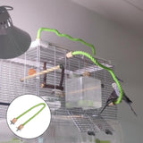 Maxbell Bird Rope Perch Parrot Training Cage Perches for Parakeet Conures Cockatiel 120cm