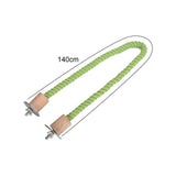 Maxbell Bird Rope Perch Parrot Training Cage Perches for Parakeet Conures Cockatiel 140cm