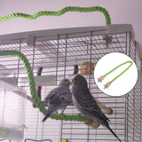 Maxbell Bird Rope Perch Parrot Training Cage Perches for Parakeet Conures Cockatiel 140cm