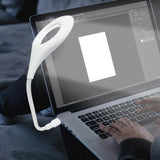 Maxbell Table Lamps Light Laptop Night Light Rotatable Power Bank Bedside Light USB Control