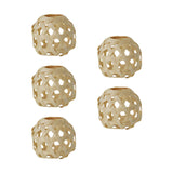 Maxbell 5Pcs Handwoven Lampshade Chandelier Light Cover Replacement for Restaurant Large