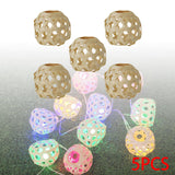 Maxbell 5Pcs Handwoven Lampshade Chandelier Light Cover Replacement for Restaurant Large