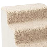 Maxbell Comfortable Dog Stairs Ladder Ramp Detachable Warm Cover Washable for Bed White
