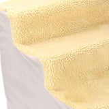 Maxbell Comfortable Dog Stairs Ladder Ramp Detachable Warm Cover Washable for Bed Yellow