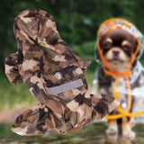 Maxbell Dog Raincoat Dog Vest Poncho Reflective Lightweight Pet Rain Coat Waterproof S