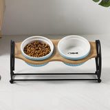 Maxbell Elevated Raised Bowls Stand Non Slip Pet Dining Table pets food Feeder Holder Black