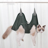 Maxbell Cat Grooming Hammock Restraint Bag Dog for Bath Nail Clip Trimming Small green