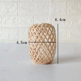 Maxbell Retro Style Lantern Handwoven Bamboo Lamp Shade for Kitchen Bedroom