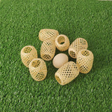 Maxbell Retro Style Lantern Handwoven Bamboo Lamp Shade for Kitchen Bedroom