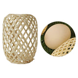 Maxbell Retro Style Lantern Handwoven Bamboo Lamp Shade for Kitchen Bedroom