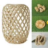 Maxbell Retro Style Lantern Handwoven Bamboo Lamp Shade for Kitchen Bedroom