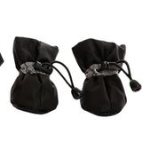 Maxbell 4Pcs Dog Boots Pet Supplies Comfortable for Outdoor Winter Snow 3 Black 4.5cmx3.5cm