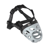 Maxbell Muzzle for Dog Adjustable Straps Mask Breathable Soft Cage Muzzle Durable 6cmx22cm