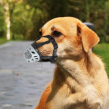 Maxbell Muzzle for Dog Adjustable Straps Mask Breathable Soft Cage Muzzle Durable 6cmx22cm