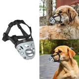 Maxbell Muzzle for Dog Adjustable Straps Mask Breathable Soft Cage Muzzle Durable 6cmx22cm