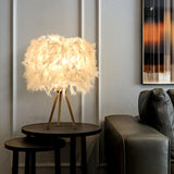 Maxbell Modern Feather Lamp Shade Romantic for Ceiling Light Bedroom Decoration Diameter 11.81inch