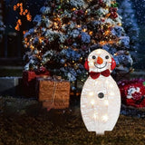 Maxbell Christmas Snowman Light Lighting Lantern Lamp for Wedding Home Garden Baby 25cmx18cm