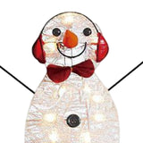 Maxbell Christmas Snowman Light Lighting Lantern Lamp for Wedding Home Garden Baby 25cmx18cm