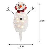 Maxbell Christmas Snowman Light Lighting Lantern Lamp for Wedding Home Garden Baby 25cmx18cm