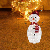 Maxbell Christmas Snowman Light Lighting Lantern Lamp for Wedding Home Garden Mather 30cmx15cm