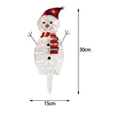 Maxbell Christmas Snowman Light Lighting Lantern Lamp for Wedding Home Garden Mather 30cmx15cm