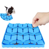Maxbell Dog Lick Pad Portable Slow Feeder Encourage Natural Foraging Skills Dog Toys Blue