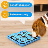 Maxbell Dog Lick Pad Portable Slow Feeder Encourage Natural Foraging Skills Dog Toys Blue