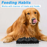 Maxbell Dog Lick Pad Portable Slow Feeder Encourage Natural Foraging Skills Dog Toys Black