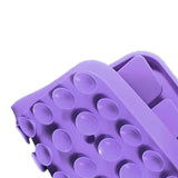 Maxbell Dog Lick Pad Portable Slow Feeder Encourage Natural Foraging Skills Dog Toys Purple