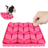 Maxbell Dog Lick Pad Portable Slow Feeder Encourage Natural Foraging Skills Dog Toys Pink
