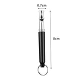 Maxbell Dog Whistle Stainless Steel Portable for Dogs Training Call Back Puppy Black
