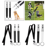 Maxbell Dog Whistle Stainless Steel Portable for Dogs Training Call Back Puppy Black