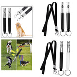 Maxbell Dog Whistle Stainless Steel Portable for Dogs Training Call Back Puppy Black