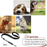 Maxbell Dog Whistle Stainless Steel Portable for Dogs Training Call Back Puppy Black