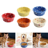 Maxbell Cat Bowl Stable Dog Bowl Cat Food Plate Pets Feeding Station Pet Feeder Red