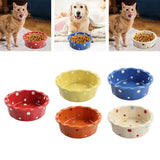 Maxbell Cat Bowl Stable Dog Bowl Cat Food Plate Pets Feeding Station Pet Feeder Red