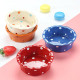 Maxbell Cat Bowl Stable Dog Bowl Cat Food Plate Pets Feeding Station Pet Feeder Red