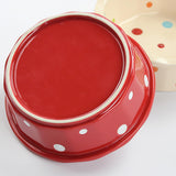 Maxbell Cat Bowl Stable Dog Bowl Cat Food Plate Pets Feeding Station Pet Feeder Red