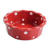 Maxbell Cat Bowl Stable Dog Bowl Cat Food Plate Pets Feeding Station Pet Feeder Red