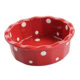Maxbell Cat Bowl Stable Dog Bowl Cat Food Plate Pets Feeding Station Pet Feeder Red