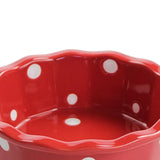 Maxbell Cat Bowl Stable Dog Bowl Cat Food Plate Pets Feeding Station Pet Feeder Red