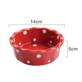 Maxbell Cat Bowl Stable Dog Bowl Cat Food Plate Pets Feeding Station Pet Feeder Red