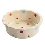 Maxbell Cat Bowl Stable Dog Bowl Cat Food Plate Pets Feeding Station Pet Feeder Beige