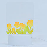 Maxbell Transparent Acrylic Message Board Memo Light up Daily Moment Warm White