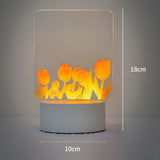 Maxbell Transparent Acrylic Message Board Memo Light up Daily Moment Warm White