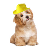 Maxbell Cute Pets Hat Headwear Nonwoven Fabric Soft for party wearing Holiday Yellow