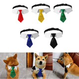 Maxbell Modern Dogs Collar Walking Traveling Pets Gifts Boys Girls Dogs Pet Bow Tie Red
