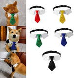 Maxbell Modern Dogs Collar Walking Traveling Pets Gifts Boys Girls Dogs Pet Bow Tie Red
